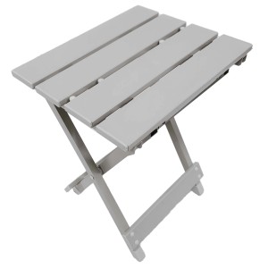 Tavolino da giardino pieghevole grigio t.b.t. in legno per balcone o terrazza.