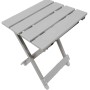 Tavolino da giardino pieghevole grigio t.b.t. in legno per balcone o terrazza.