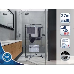 Stendibiancheria a torre Classic Tower 270 Black L asciugatura 27 m