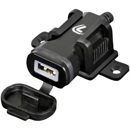 Caricatore USB da moto e auto 12/24V con con fissaggio a vite 2400mA