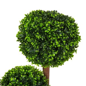 Pianta artificiale, bosso a palla, doppio, per uso interno.