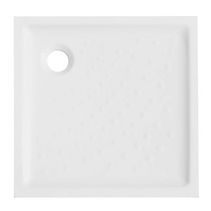 Piatto doccia quadrato bianco t.b.t. con scarico