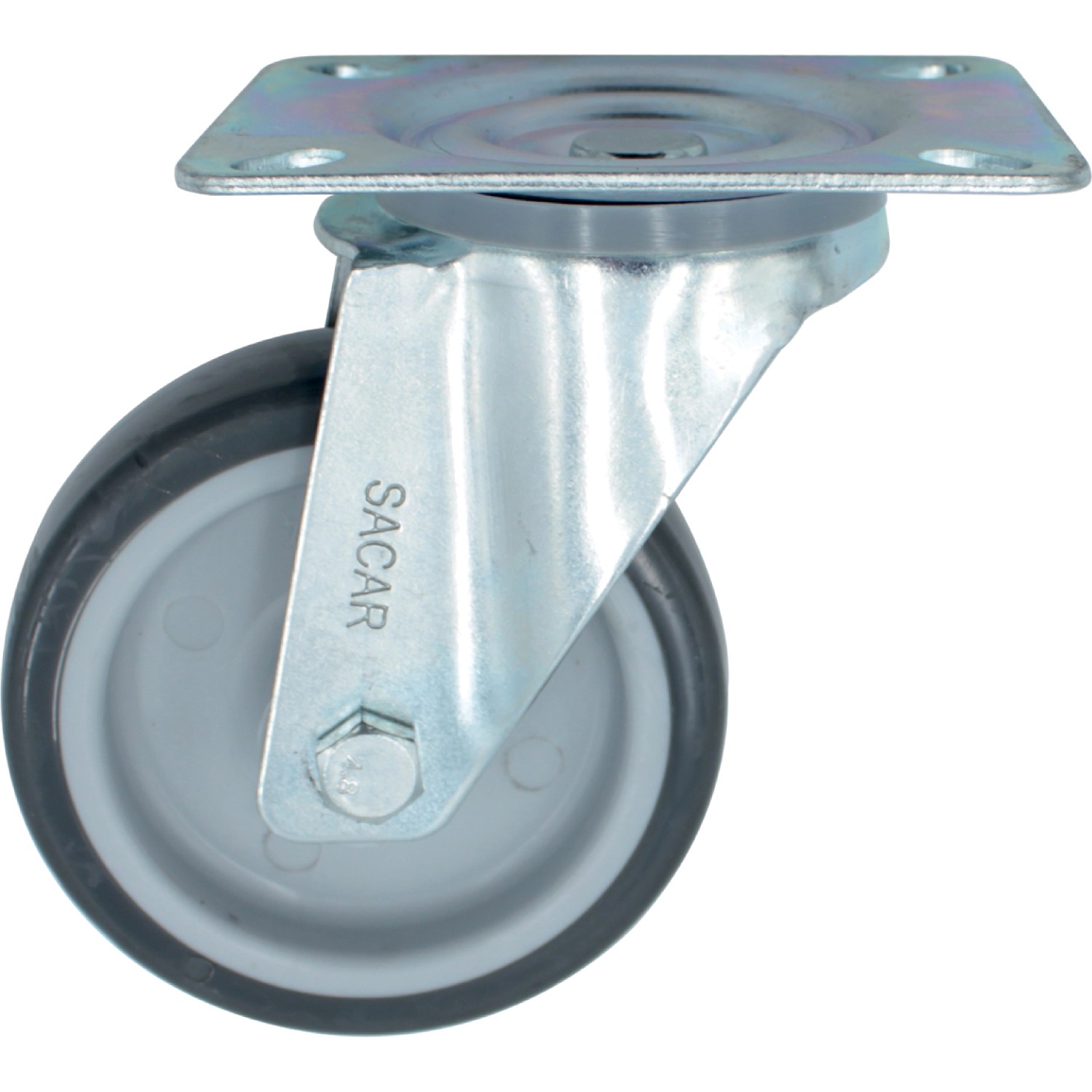 Ruota Industriale Kippen 1601A Con Piastra Girevole - Ø100mm, Portata 100kg | Per Carrelli E Attrezzature - Foto 8