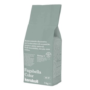 Fugabella Color stucco, sacco di cemento grigio chiaro per piastrelle, mosaici e pietre naturali.
