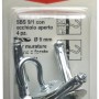 Fischer Tasselli SBS 9/1 con gancio, 4 pezzi, per fissaggi.