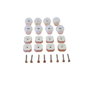 t.b.t. per box doccia: Set con fissaggi, viti e coperture.