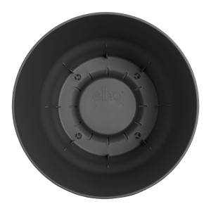 Vaso per piante nero t.b.t., vista interna.