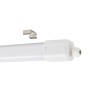 Plafoniera LED bianca Eglo Expert Slim, 110,5 cm, con clip di montaggio. Ideale per ambienti umidi.