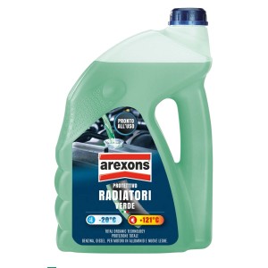 Liquido radiatore verde Arexons, pronto all'uso per la cura dell'auto.