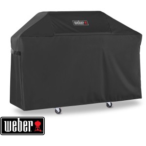 Copertura Premium Weber per Genesis II serie 300, telo protettivo nero per grill.
