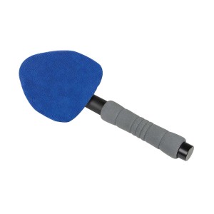 t.b.t. per interni auto con pad in microfibra blu e manico grigio.