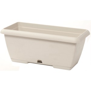 Fioriera beige t.b.t. per balcone.