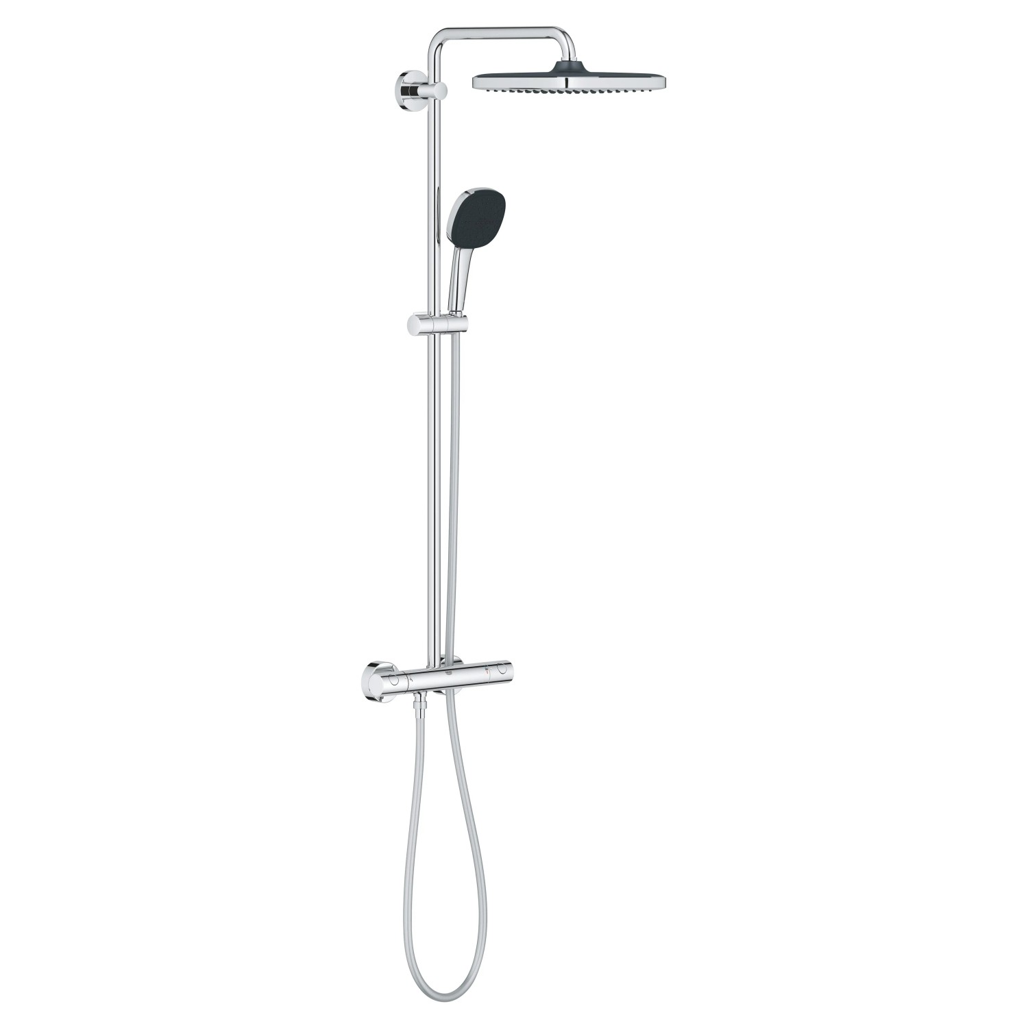Grohe Vitalio Comfort 250 set doccia con termostato, soffione e doccetta, cromo.