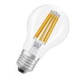 Lampadina LED Osram E27 forma A100, 7.2W, luce bianca calda, tecnologia a filamento.