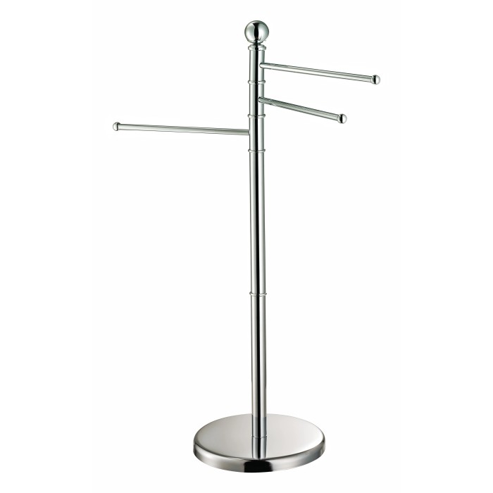 Piantana Bagno Amelie con Porta Asciugamano Cromo