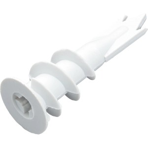 Tassello per cartongesso LUX bianco, 14x32 mm, in plastica.