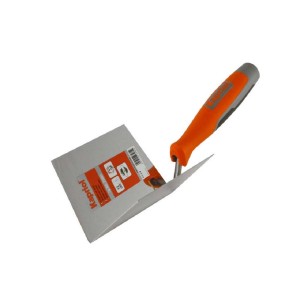 Cazzuola di t.b.t. per muratura e piastrellatura con manico arancione.