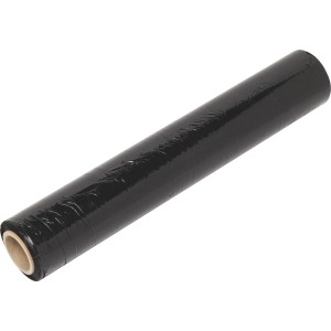 Rotolo di film estensibile nero LUX, 120 m x 0,5 m, per imballare e proteggere durante il trasporto.