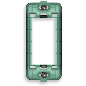 Telaio verde t.b.t. per interruttori e prese.