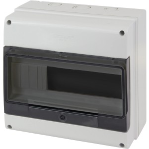 t.b.t. Centralino da esterno, vuoto, con sportello trasparente.