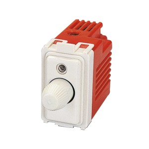 t.b.t. Inserto dimmer per serie di interruttori, rosso/bianco.