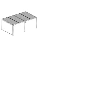 Tenda accessoria per pergola bioclimatica 3630 e 3660 antracite