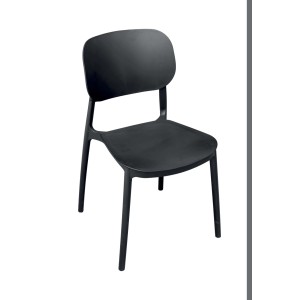 Sedia da giadino impilabile CC 75G polipropilene e fibra di vetro antracite