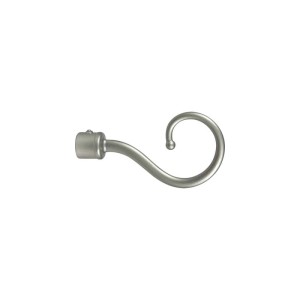 Pomolo decorativo ricciolo Ø 20 mm colore nichel 2 pz