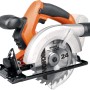 Sega circolare a batteria compatta Worx WX529.9, 20 V, con lama e corpo arancione.
