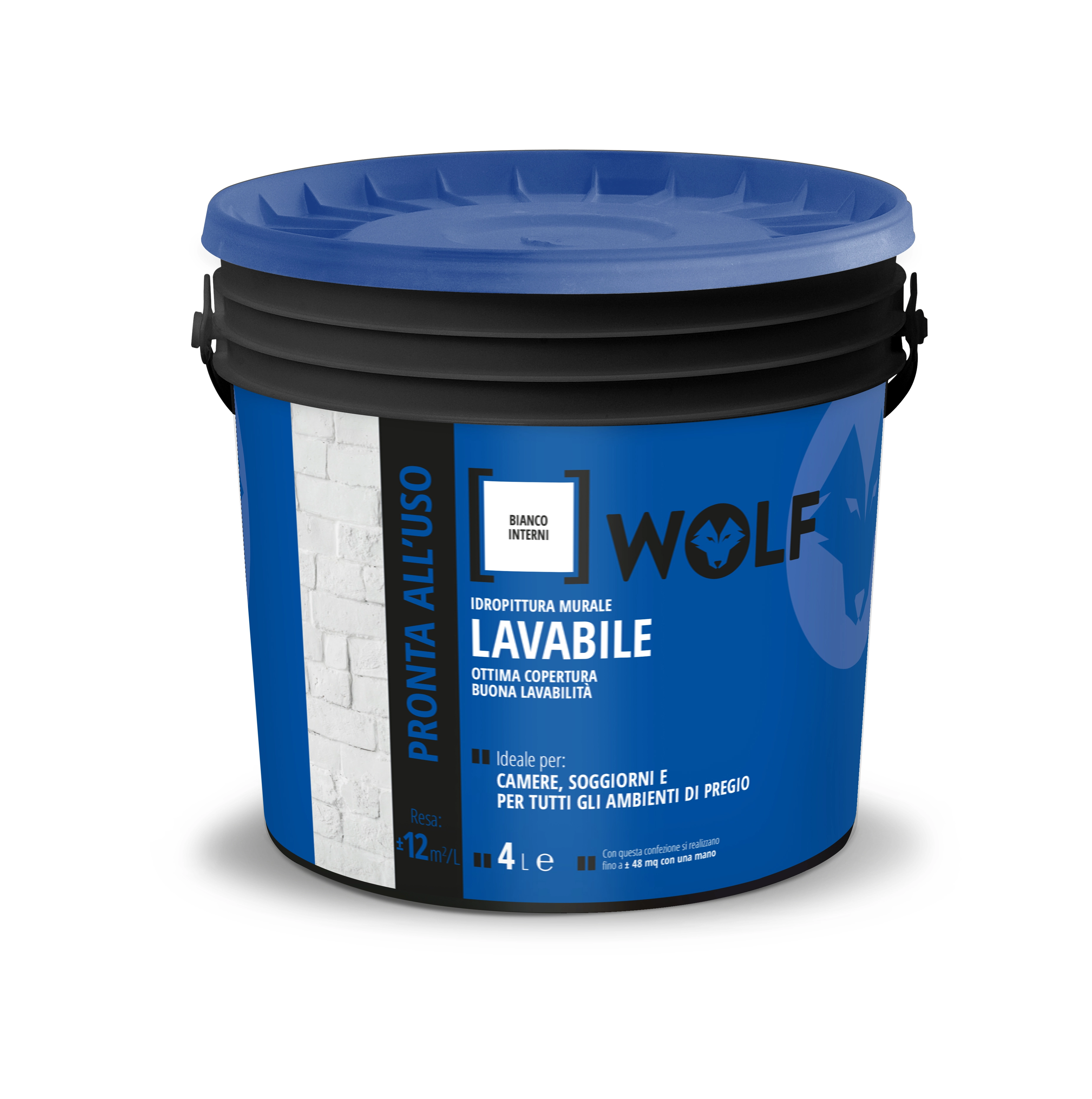 Idropittura lavabile per interno bianco 4 l