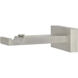 Supporto per bastone per tenda Mydeco Next, effetto acciaio inox, per aste da 1,6 cm.