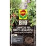 Sacco di terriccio COMPO BIO per piante aromatiche. Terra biologica per erbe e spezie.
