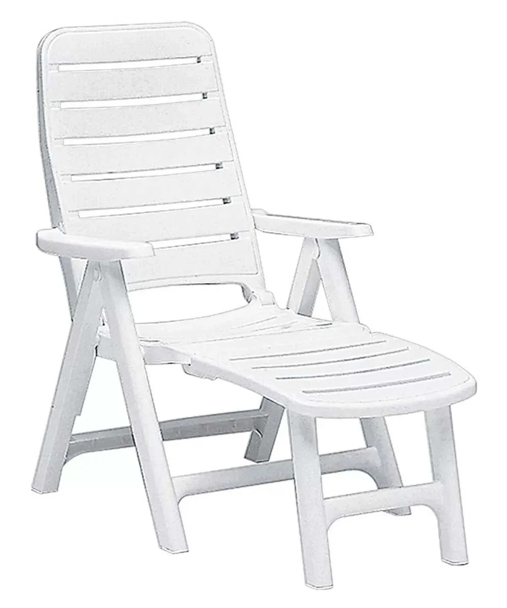 Plastica Bianca Sdraio Pieghevole Plastica Sedia Sdraio Plastica