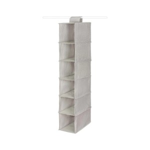 Organizer 6 livelli Oxford grigio 15x30x94 cm