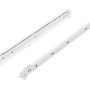 Guide per cassetti a rulli Hettich, 250 mm, acciaio verniciato a polvere bianco.