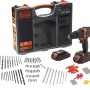 t.b.t. Set avvitatore a batteria con accessori in valigetta.