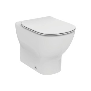 WC Filo Muro t.b.t. bianco sospeso con brida chiusa.