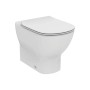 WC Filo Muro t.b.t. bianco sospeso con brida chiusa.