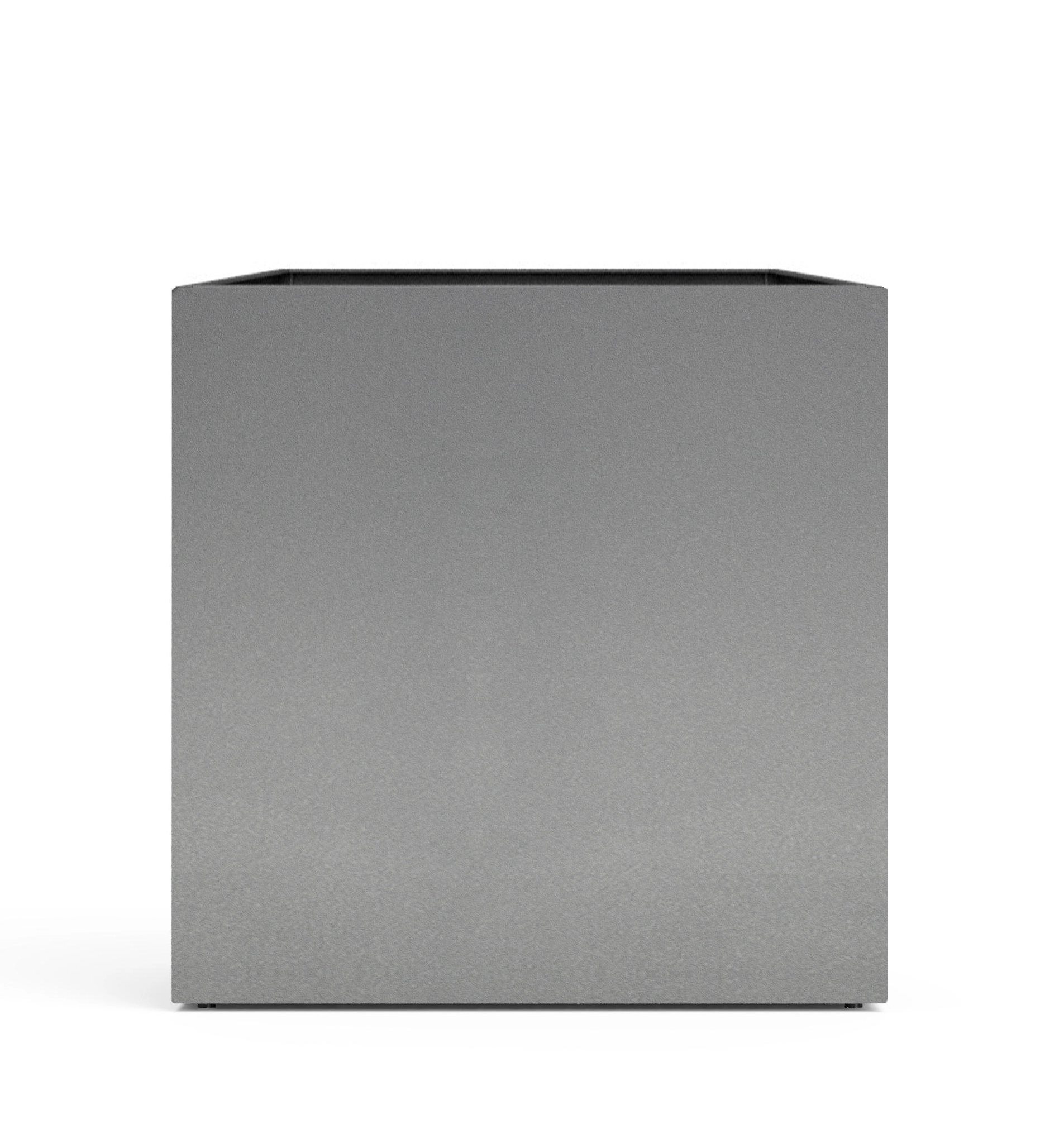 Kit C Fioriera componibile in metallo singola Nero granito 40x40x40