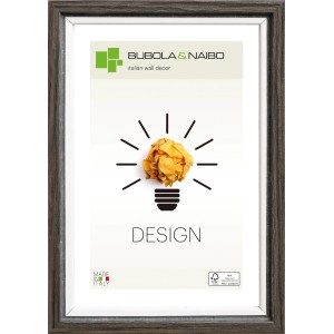 Cornice in legno nera Unika, 30x40 cm, certificata FSC per foto e immagini.