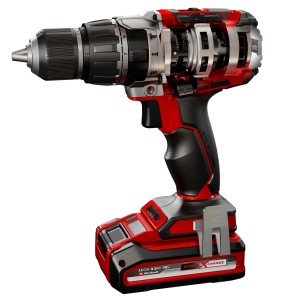 Einhell Trapano avvitatore a percussione a batteria TP-CD 18/60 Li-i BL Solo, rosso/nero, senza batteria.
