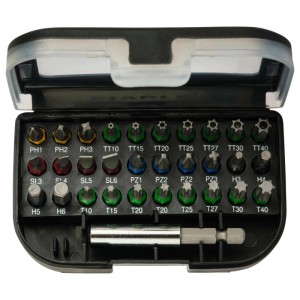 Inserti misti 25 mm cromato 31 pz