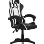 Sedia gaming t.b.t. in bianco e nero.