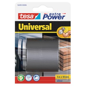 Nastro adesivo universale Tesa extra Power, argento, 5m x 50mm.