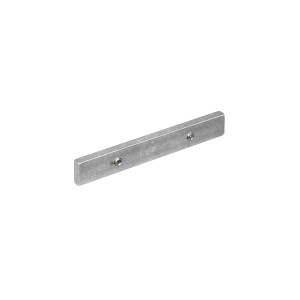 t.b.t. per sistemi di binari per tende, color argento.