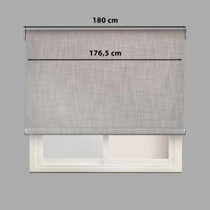 Tenda a rullo Moon oscurante 180x250 cm grigio