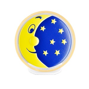 Luce notturna a LED luna e stelle per la cameretta dei bambini, luce soffusa con motivo luna e stelle.