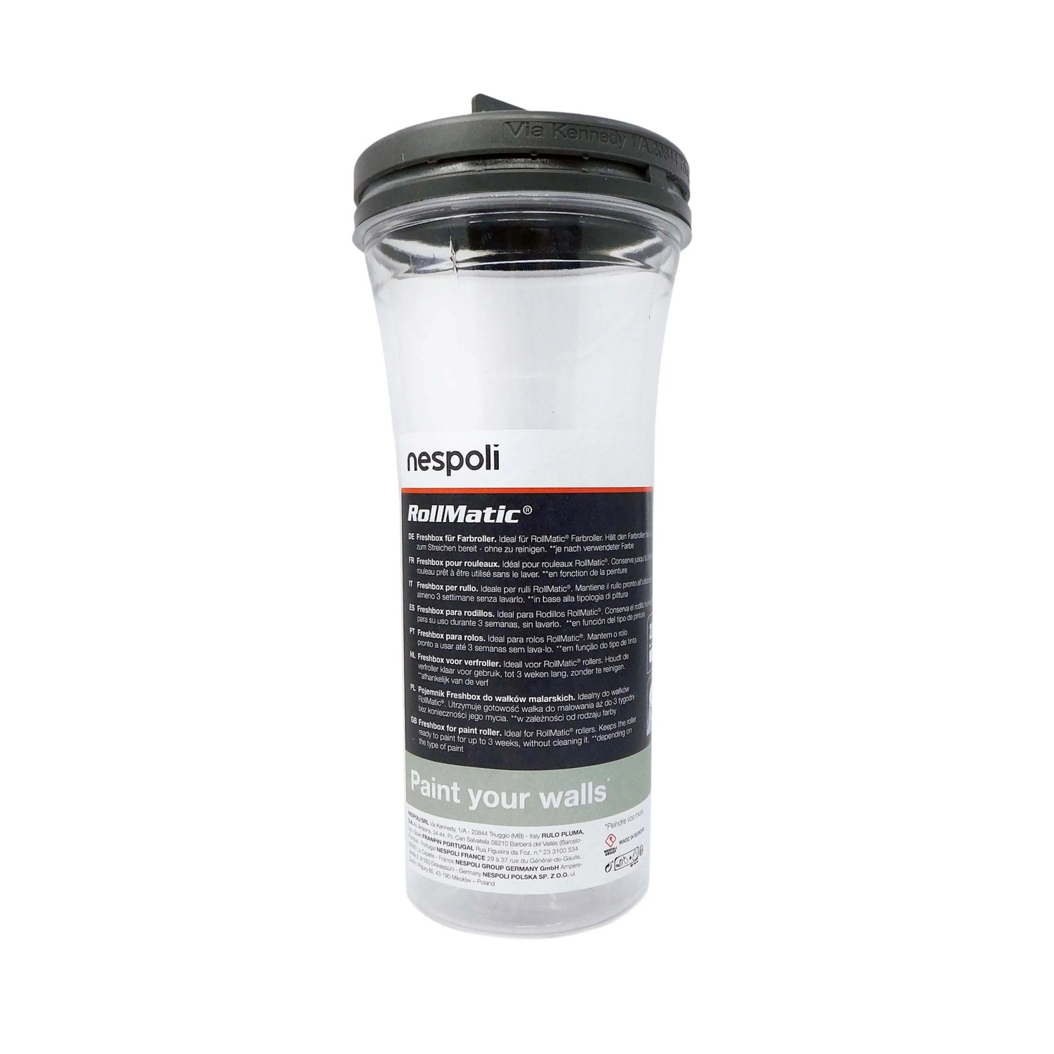 Contenitore per pittura Nespoli RollMatic per rulli e pennelli.