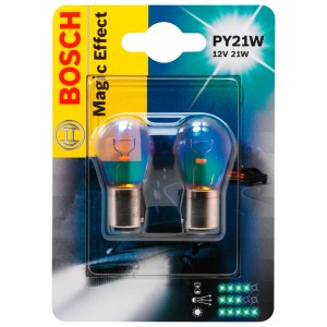 Bosch GLL Magic Effect PY21W lampadina per indicatori di direzione, confezione doppia per auto.