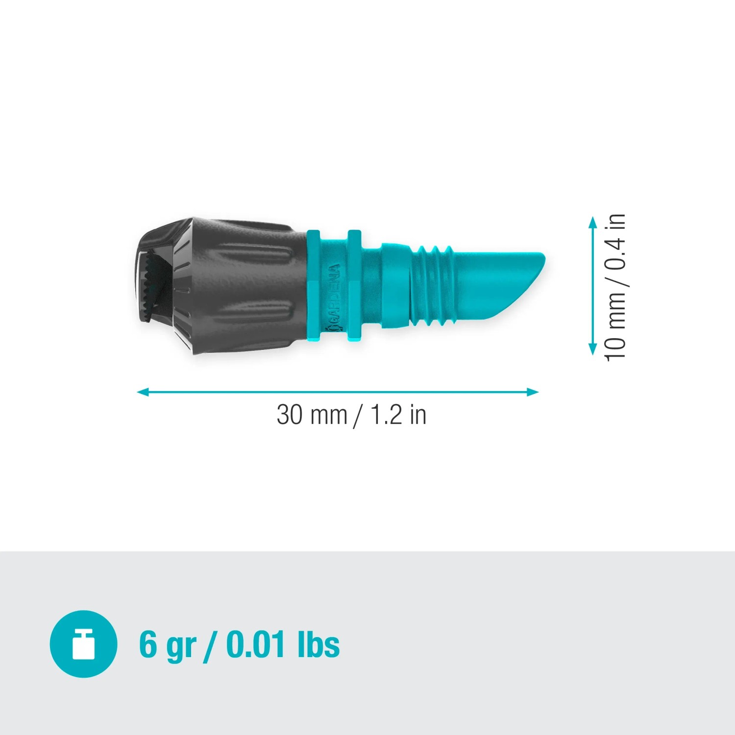 Ugello a spruzzo Gardena 180° per Micro-Drip-System, per irrigare aiuole.